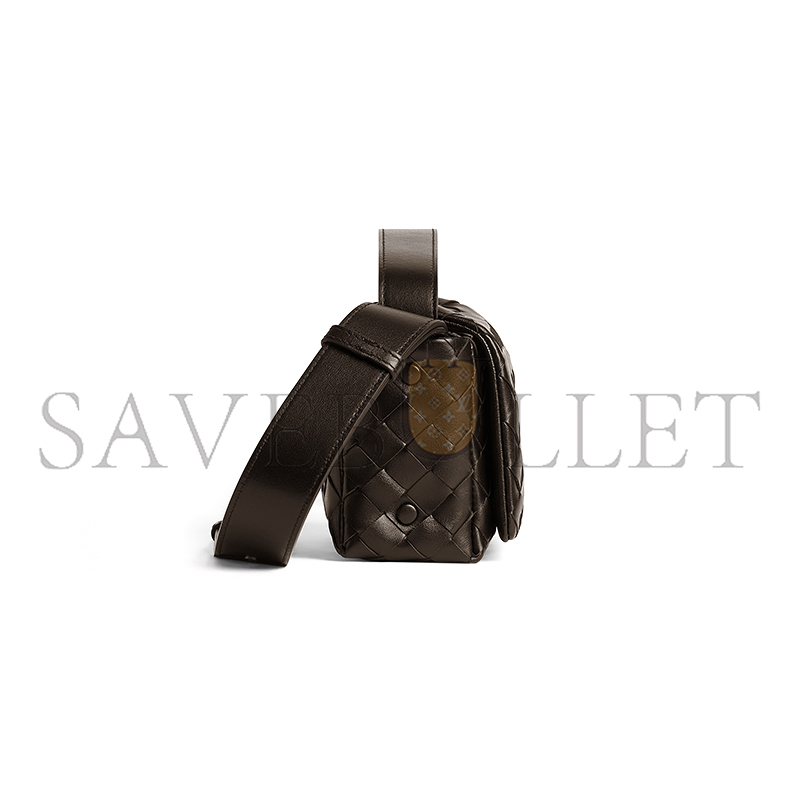 BOTTEGA VENETA INTRECCIATO MINI BAG WITH FLAP 857931V2HL02145 (20*12*6.5cm)
